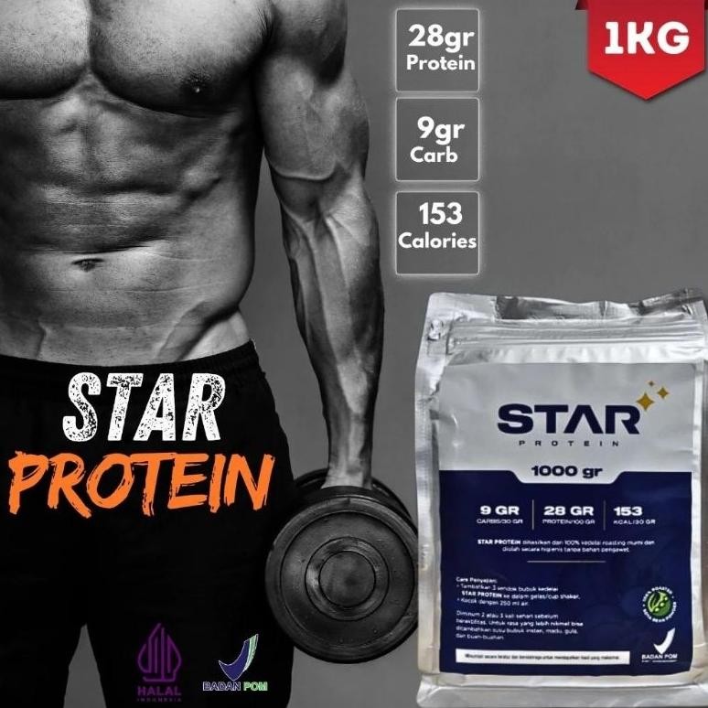 STAR PROTEIN WHEY PROTEIN BUBUK KEDELAI MURNI - 1 KG DiM
