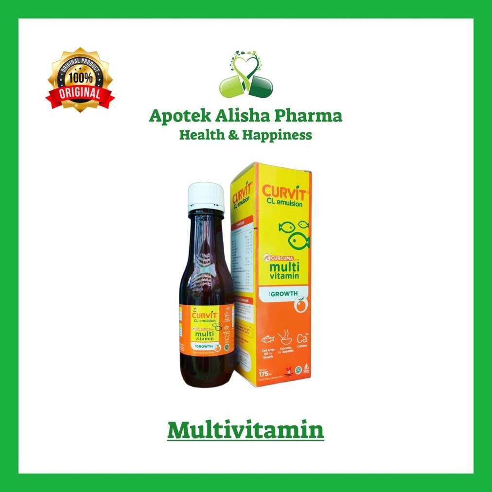 Curvit Sirup / CL Emulsion Syrup 175ml - Curfit Curcuma Plus Appetite / Minyak Ikan Kod / Vitamin Ke
