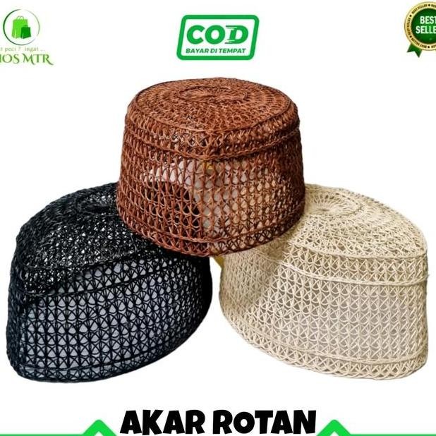 Peci Akar Jangang Peci Akar Rotan Peci Akar Kalimantan Peci Kopiah Akar Songkok Akar