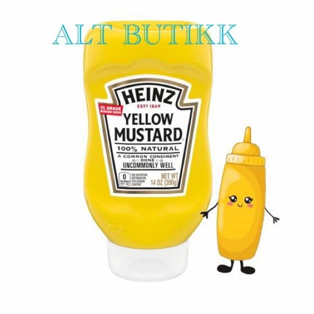 

READY STOCK HEINZ YELLOW MUSTARD 14 oz ( 396 gr ) PRODUCT OF USA