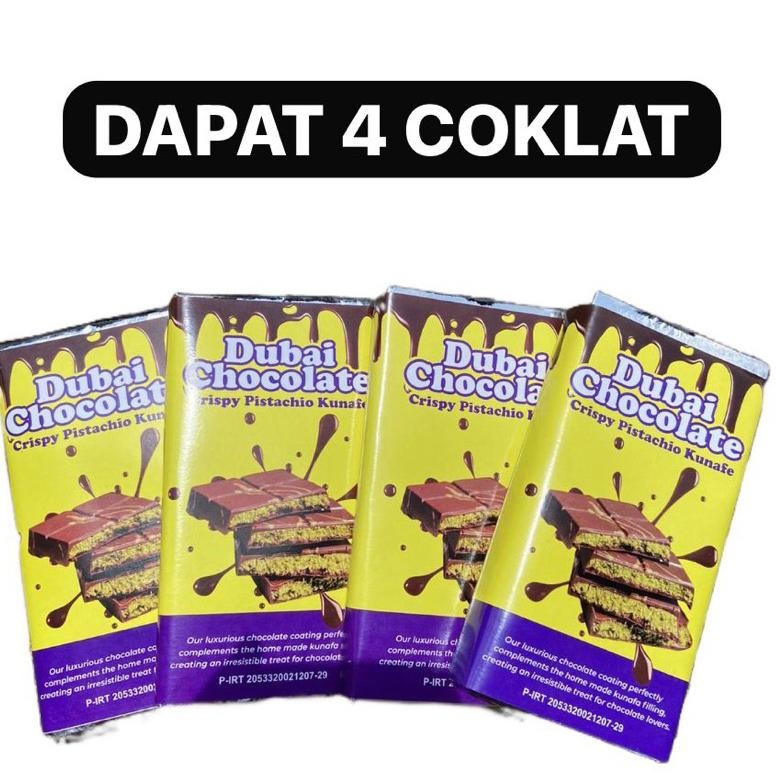 

Terlaris Paket Hemat Dapat 4 Coklat Dubai Kunafa Pistachio 250Gr Gj-46