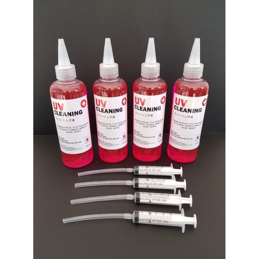 Pembersih Kyocera Konica Ricoh Printhead Cleaner Untuk Uv Led Ink New Stok