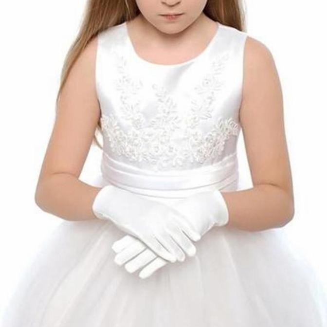 Sarung Tangan Anak Pendek Satin Polos