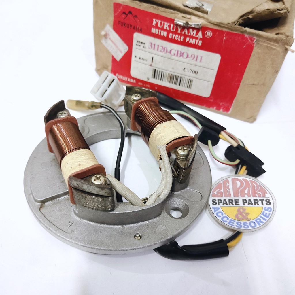 [3E Parts & Acc]  Spul Spool Assy C700 C800 Super Cub SET spull Magnet lampu Piringan Dudukan  Baran