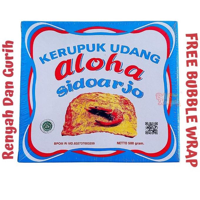 

Aloha Baru Kerupuk Udang Mentah Sidoarjo Kotak 500G Krupuk Udang Food Keripik Snack Pedas