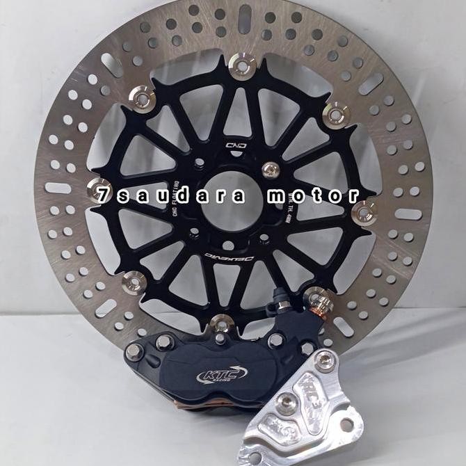 cakram ktc racing full cnc floating 300mm + kaliper ktc 4p rx king murah