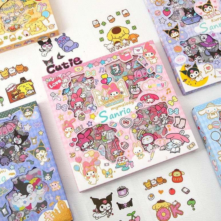 

Bisa Cod Sticker Motif Kartun Korea Lucu Anti Air Isi 100 Pcs/ 100 Lembar Stiker Karakter Kuromi Sanrio Edf-62