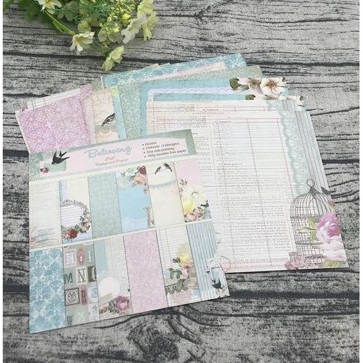 

new !!! Scrapbooking Patterned Paper 6"x6" - Blessing (24 sheets)