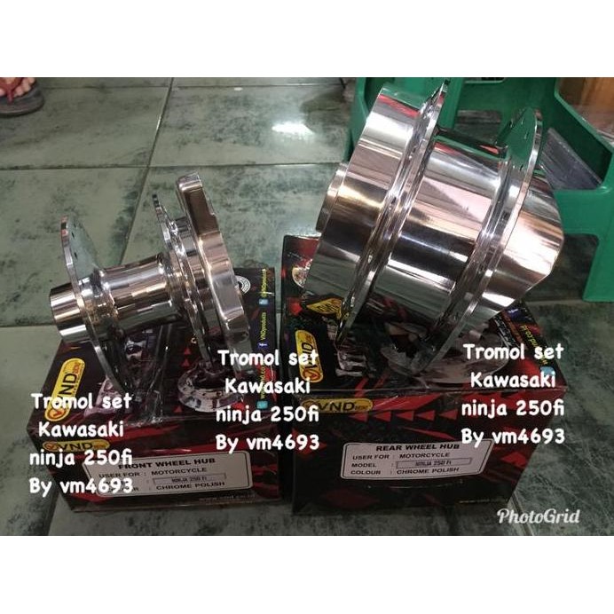 Tromol set ninja 250fi karbu tromol set kawasaki ninja 250 goodquality vnd racing murah
