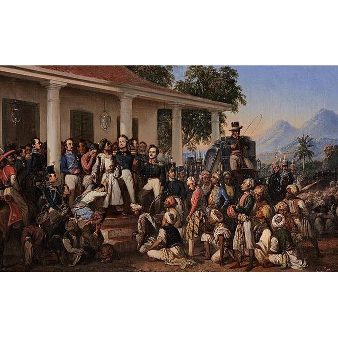TERMURAH - Lukisan Raden Saleh The Arrest of Pangeran Diponegoro Painting
