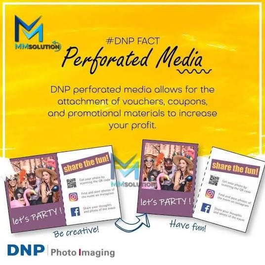 new  Kertas DNP Perforated Media 4x6in