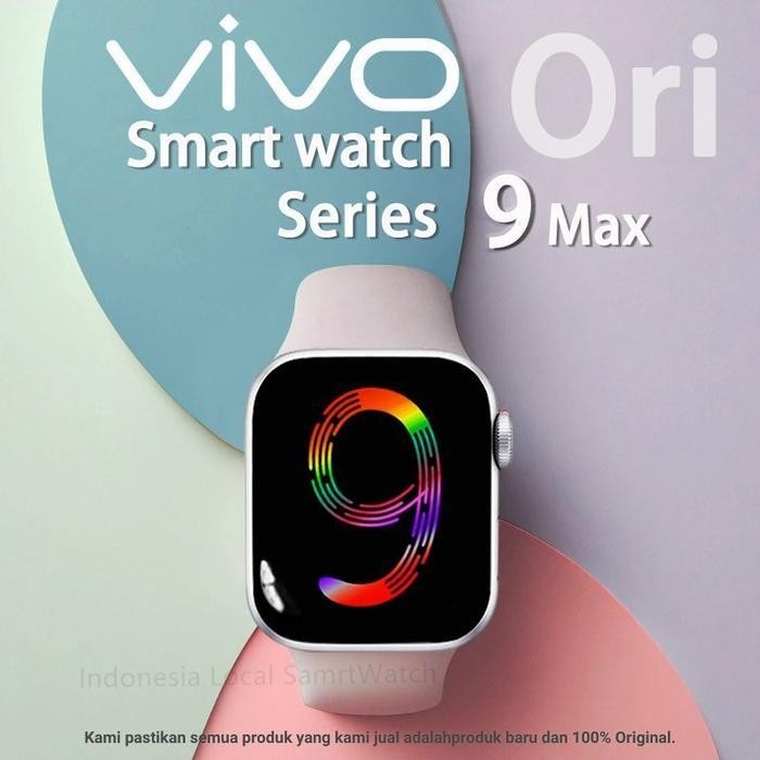 AT 2024 New Vivo SmartWatch S9 max pria Jam Pintar bluetooth olahraga Smart Series 9 pro Digital Wat