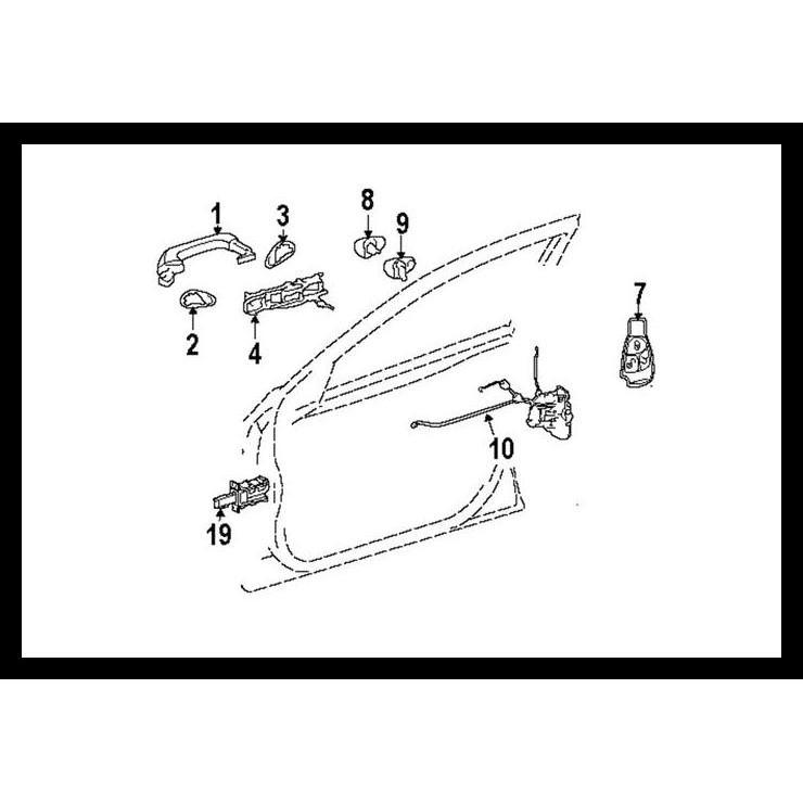 TERMURAH HANDLE PINTU PAD KIRI MERCY W220 A2037660905 