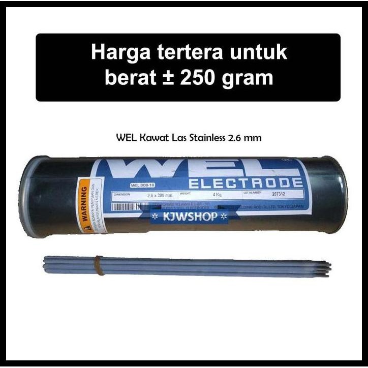 DISKON KAWAT LAS STAINLESS STEEL WEL 2.6 MM X 300MM KAWAT LAS 2,6MM STAINLESS KAWAT STAINLESS 2.6MM 