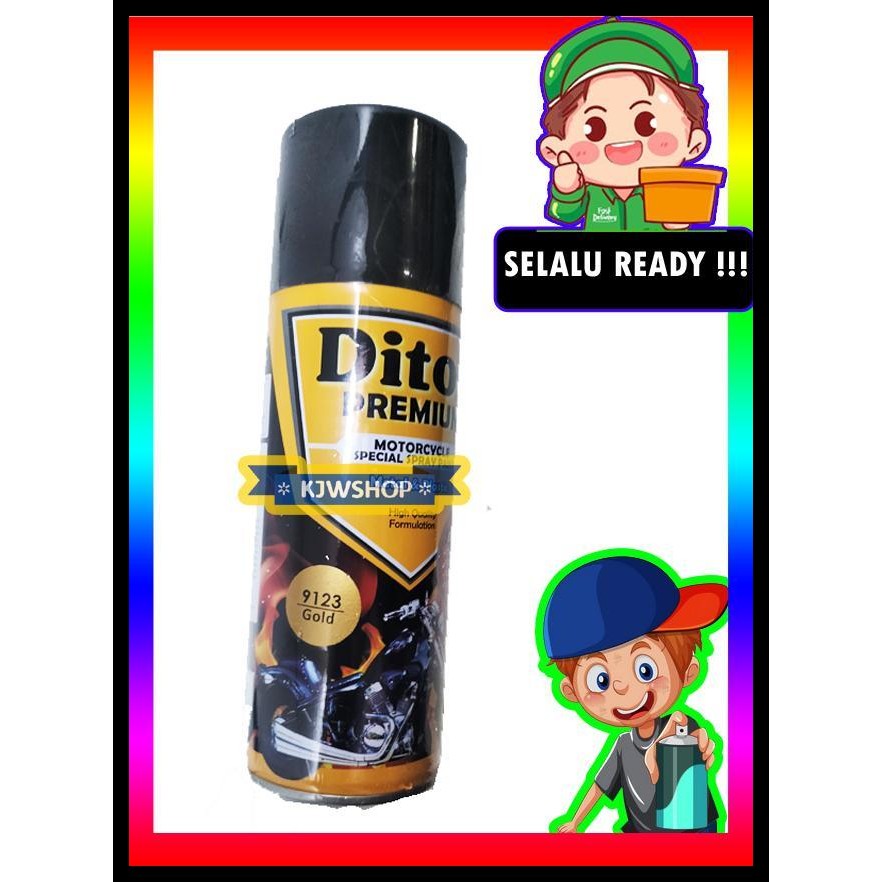 TERMURAH DITON PREMIUM GOLD 9123 BRONZE EMAS CAT SEMPROT SPRAY KUNING MAS 400CC !!!!!!