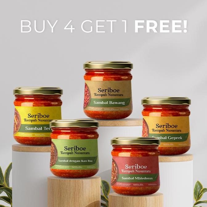 

SAMBAL BUY 4 SAMBAL COCOL JAR REMPAH NUSANTARA