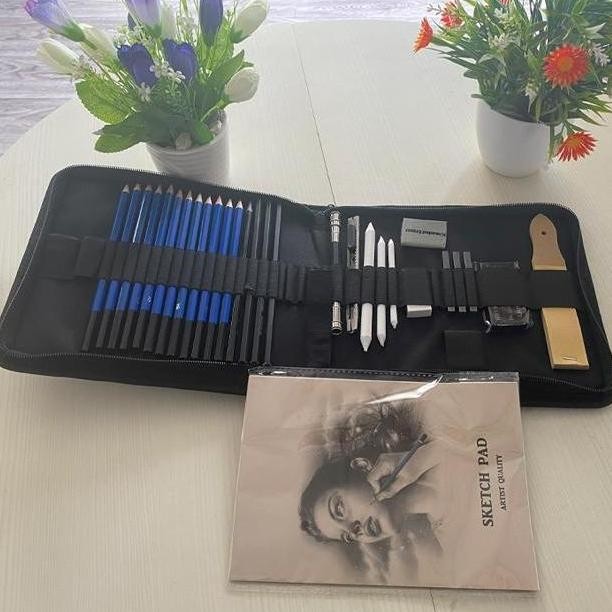 

TERMURAH - Sketch Pensil Pisau Penghapus dan Pensil Gambar untuk 33 PCS Set