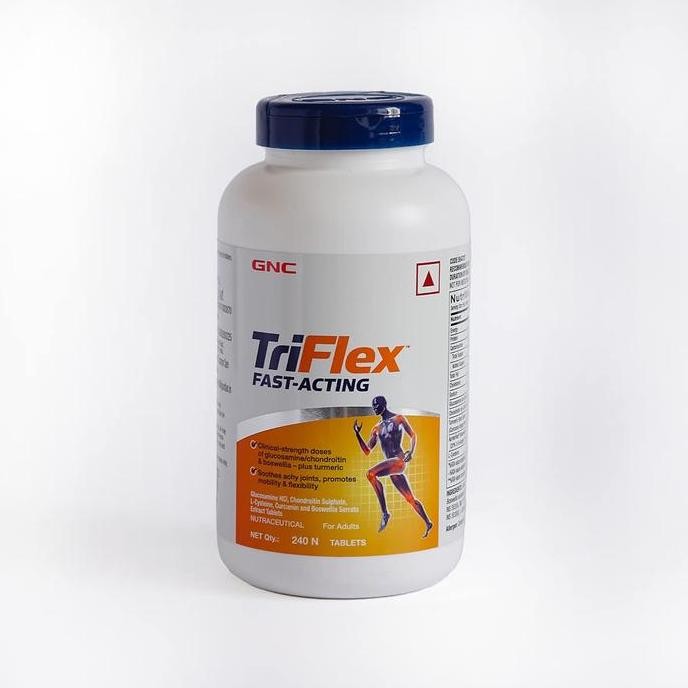TERBARU - GNC Triflex Glucosamine Chondroitin SUPER STRENGTH 240 caps - Mendukung Kesehatan dan Flek