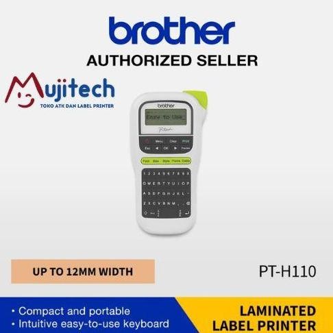 

Brother Pt-H110 Label Maker / Pembuat Label Pt H110 New Stok
