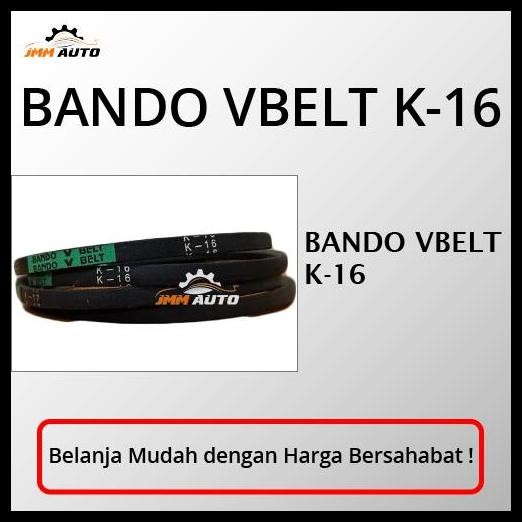 GRATIS ONGKIR VAN BELT / FAN BELT BANDO GREEN SEAL K 16 / K16 / K-16 VBELT BANDO 