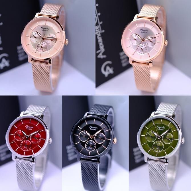 JAM TANGAN WANITA ALEXANDRE CHRISTIE AC 2870 AC2870 ROSEGOLD ORIGINAL