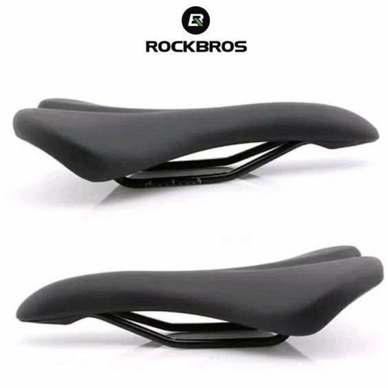 TERBARU - SADEL SEPEDA ROCKBROS 1020C MTB ROADBIKE LIPAT SELI HITAM COKLAT
