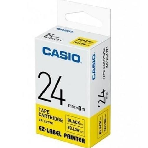 

Casio Ez-Label Printer 24Mm Black Ink Yellow Xr-24Yw1 Original Kuning New Stok