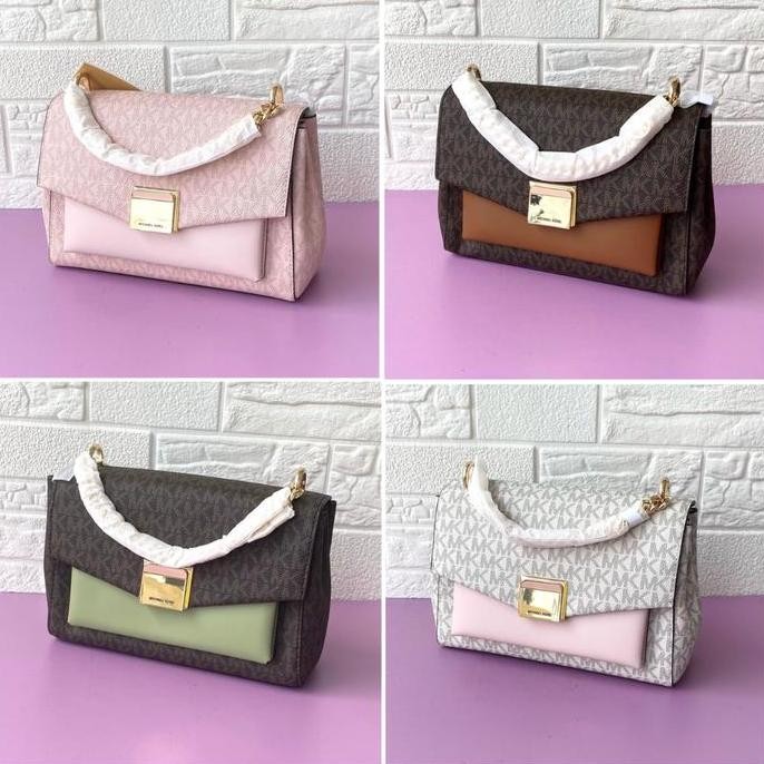 Tas Wanita Branded Michael Kors MK Lita Medium Crossbody Bag Original