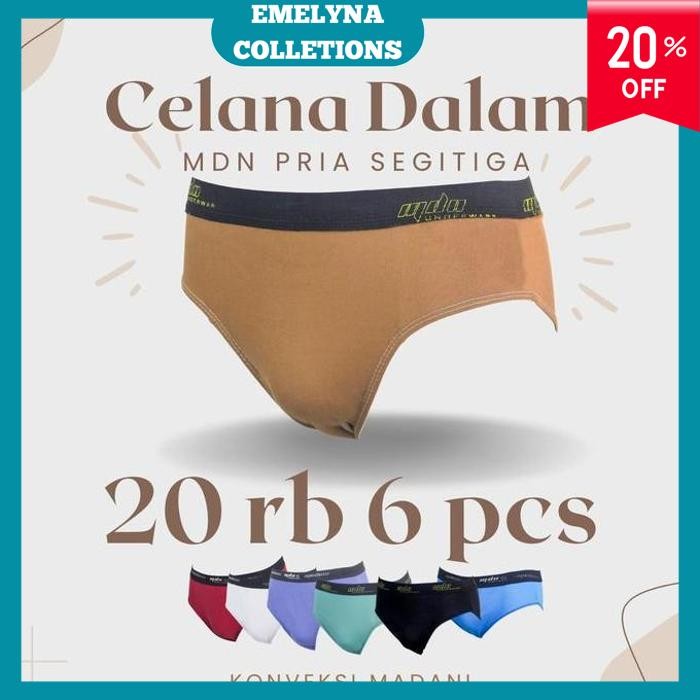 CELANA DALAM PRIA ISI 6 MURAH LANGSUNG DARI KONVEKSI MODEL BOXER MENGGUNAKAN BY EMELYNCOLLECTIONS BE