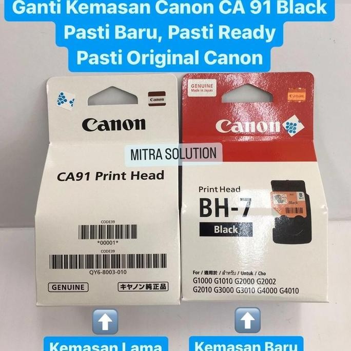 Canon Print Head Original Black Ca91 Hitam Ca 91 Ca-91 G1010 G2010 New Stok