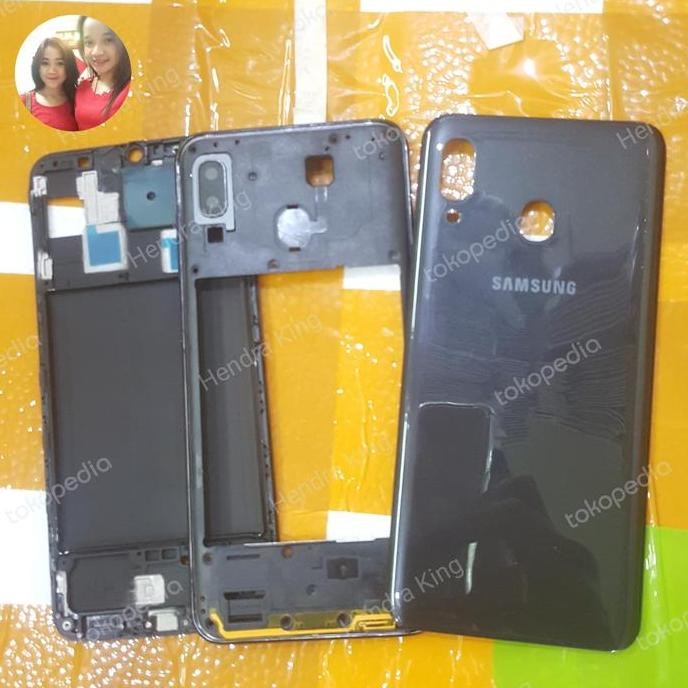 TERMURAH - casing Samsung A30 fullset Back casing Bezzel frame lcd Samsung A30