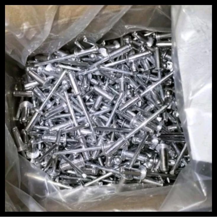 DISKON PAKU RIVET 540 : 4MM X 11MM DOS ISI 1000PCS BLIND RIFET AP DOS KUNING 1 DOS 1000 PCS MURAH RI