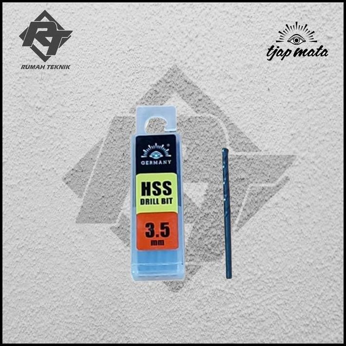 Mata Bor Besi 3,5 mm HSS Tjap Mata