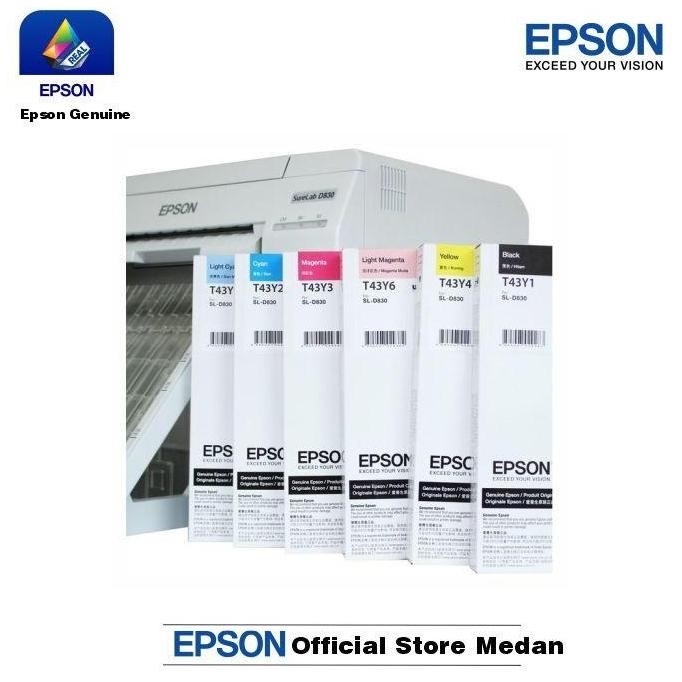 Tinta Catridge Epson  T43Y T-43Y 43Y Surelab Sl-D830 Sl D830 Original New Stok