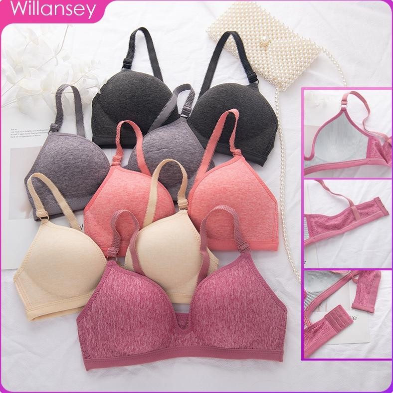 Bra BH Cup Tipis Super soft Tanpa Kawat Push up bra