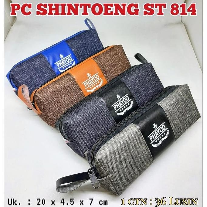 

KOTAK PENSIL MODEL OFFICE / PENSIL CASE SHINTOENG / POUCH ST814A AS