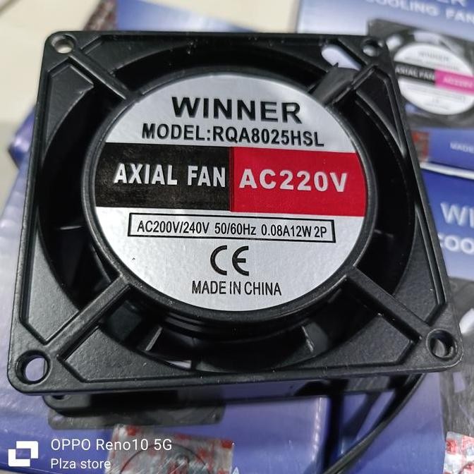 baru kipas fan ac 8x8cm 220v winner - kipas pendingin power amplifier high speed