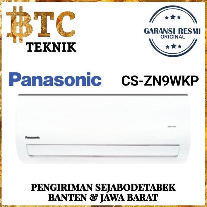 baru ac panasonic cs-zn9wkp 1 pk split low watt + pemasangan resmi