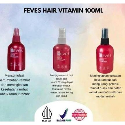 Promo  Go - Feves Hair Vitamin 100Ml - Vitamin Rambut Feves - Hair Vitamin Feves