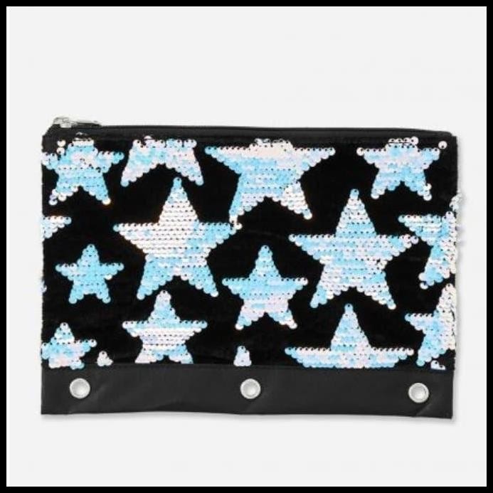 

Tempat pensil Pencil Case Justice ORIginal Star Velvet Flip Sequin