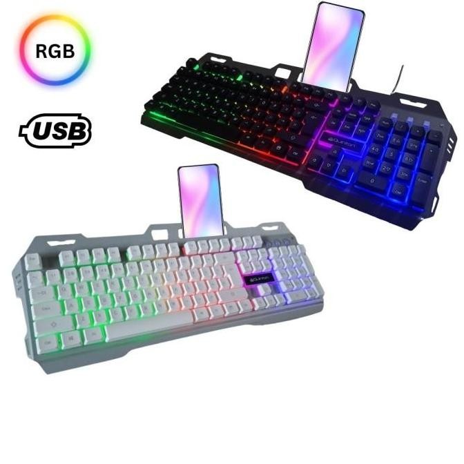 QUINTON KEYBOARD GAMING  KABEL USB VR30 COOL METAL WIRED KEYBOARD FEEL MECHANICAL GAMING USB 2.0 LAM