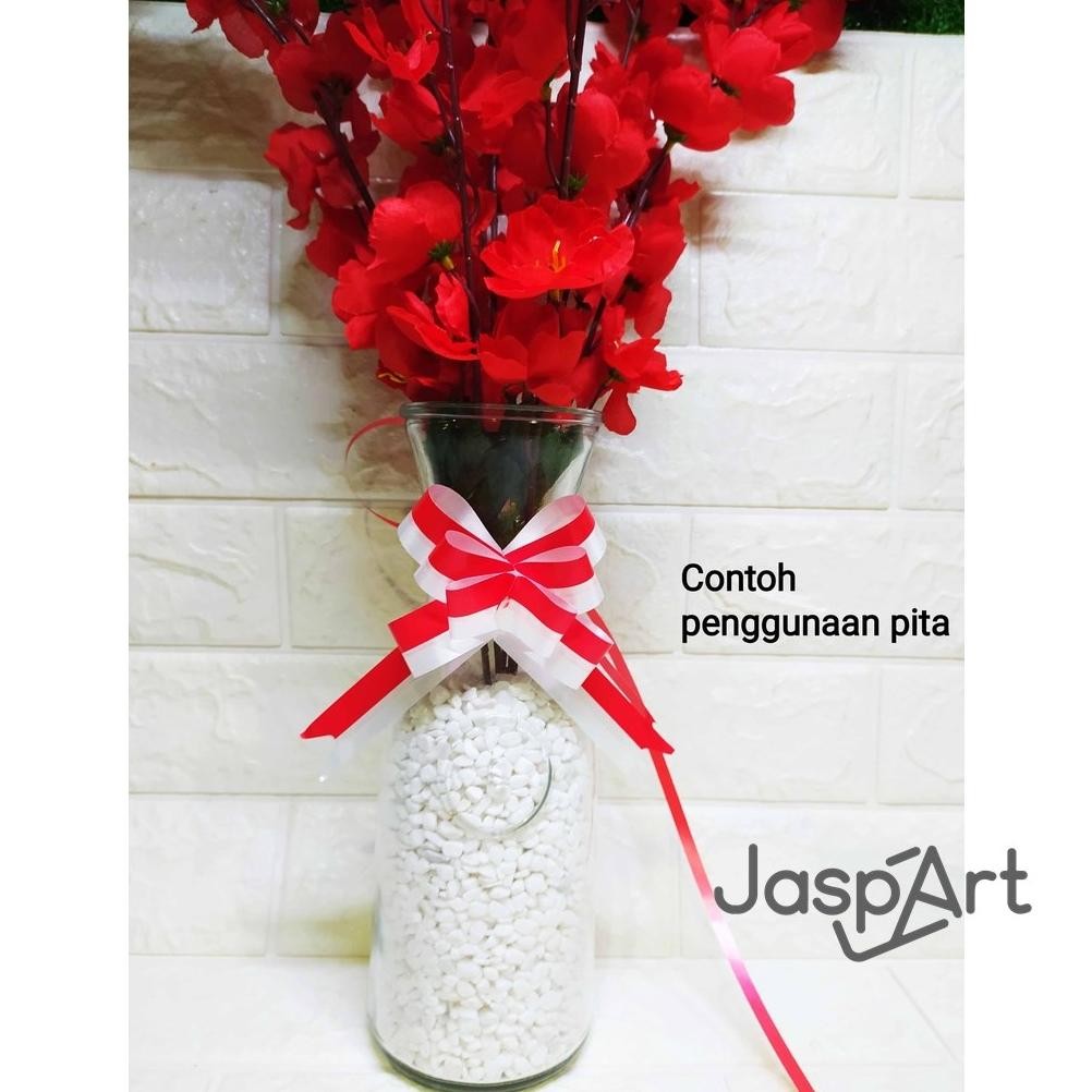 

Wdm-2227 Pita Serut Merah Putih Pita Tarik Hut Ri Pita Kado Agustusan Pita Hiasan Pawai Hut Ri Isi 10