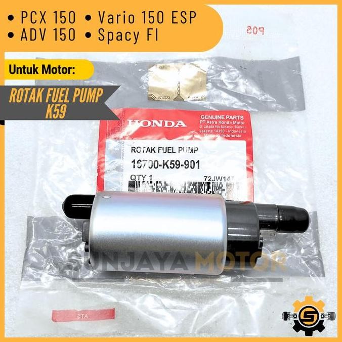 Pompa Bensin Fuel Pump Vario 150 Pcx 150 Adv Spacy Fi Fullpam Rotak Ori Ahm Original
