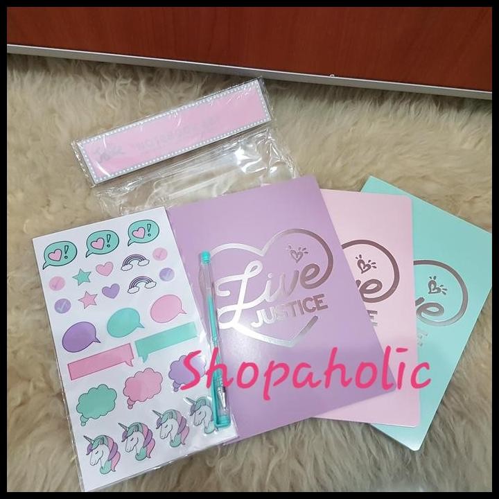 

Set stationary Live Justice Original Diary set journal