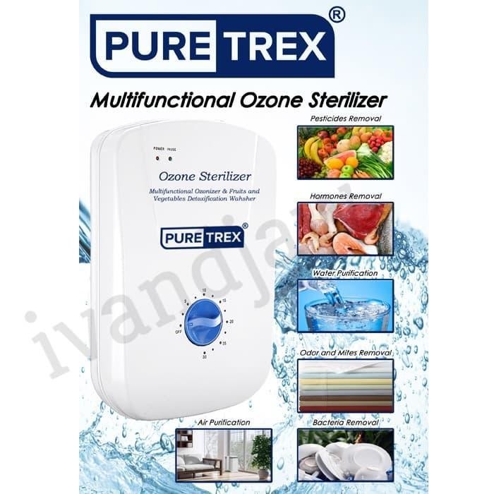 Puretrex Ozone Generator / O3 Sterilizer (400Mg) U/ Cuci Sayur & Buah Original Dan Terpercaya