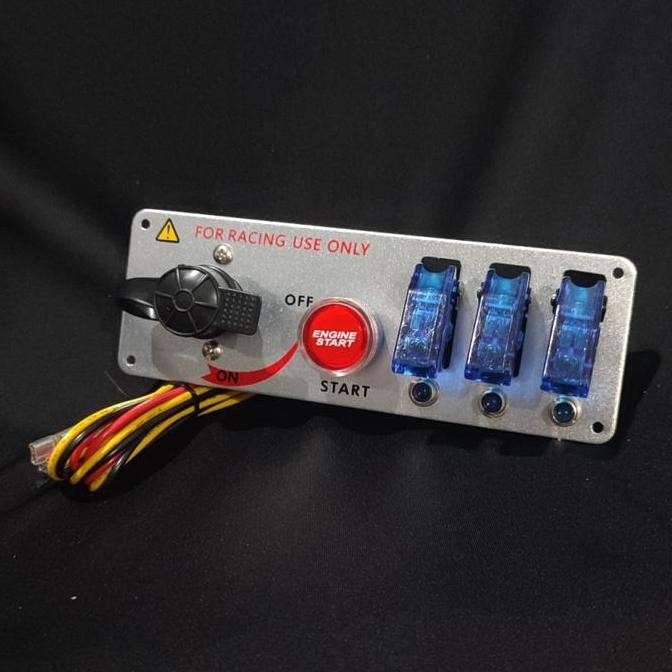 tersedia panel saklar engine start racing - ignition switch panel mobil motor