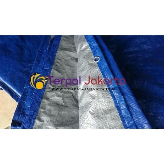 TERPAL PLASTIK TIPE A2 UKURAN 5X10 METER WATERPROOF TEBAL ANTI BOCOR SERBAGUNA ASLI