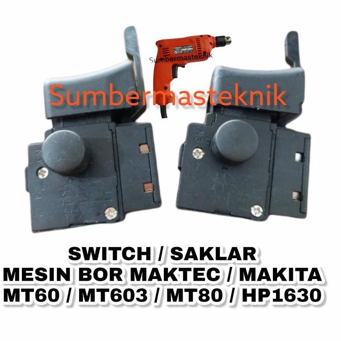 tersedia saklar mesin bor maktec mt60/603 10mm - switch bor listrik maktec original