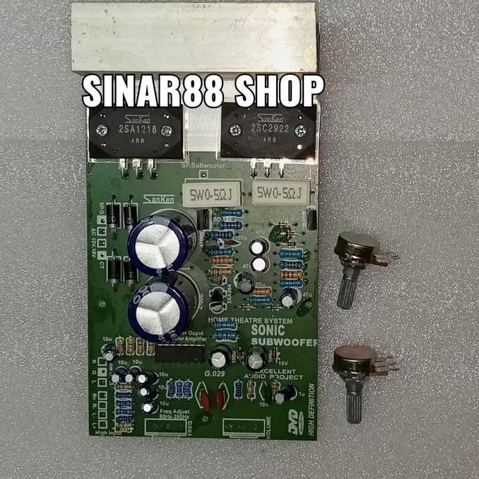 KIT POWER AMPLIFIER AKTIF ACTIV SUBWOFER SUBWOOFER SONIC BOOM SONICBOO TERBARU
