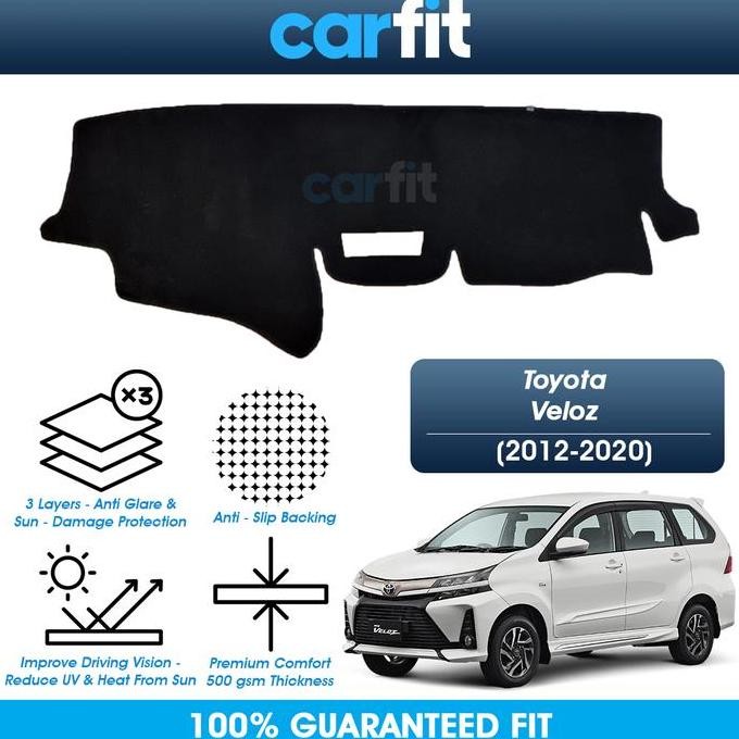 CARFIT Dashmat Toyota Avanza Veloz Dashboard Cover Karpet Dasbor 2013+ HEMAT